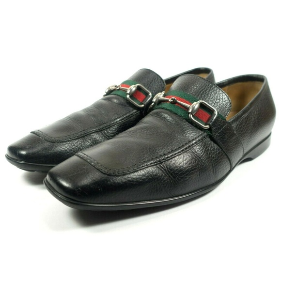 Gucci Horsebit Loafer Black Leather Slip On Shoes - Picture 2 of 8